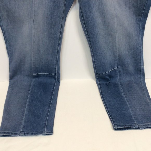 Martha Stewart Regular Seamed Panel 5-Pocket Ankle Jeans 22W - Picture 6 of 11